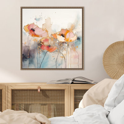 «Meadow of Floral Delights I» par Irena Orlov, reproduction d'art sur toile encadrée