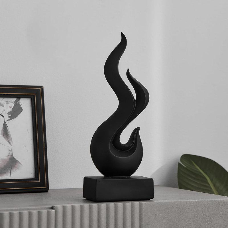 Flame Statue, Black