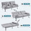 Sharida 3 Seater Sofa Bed-954673982