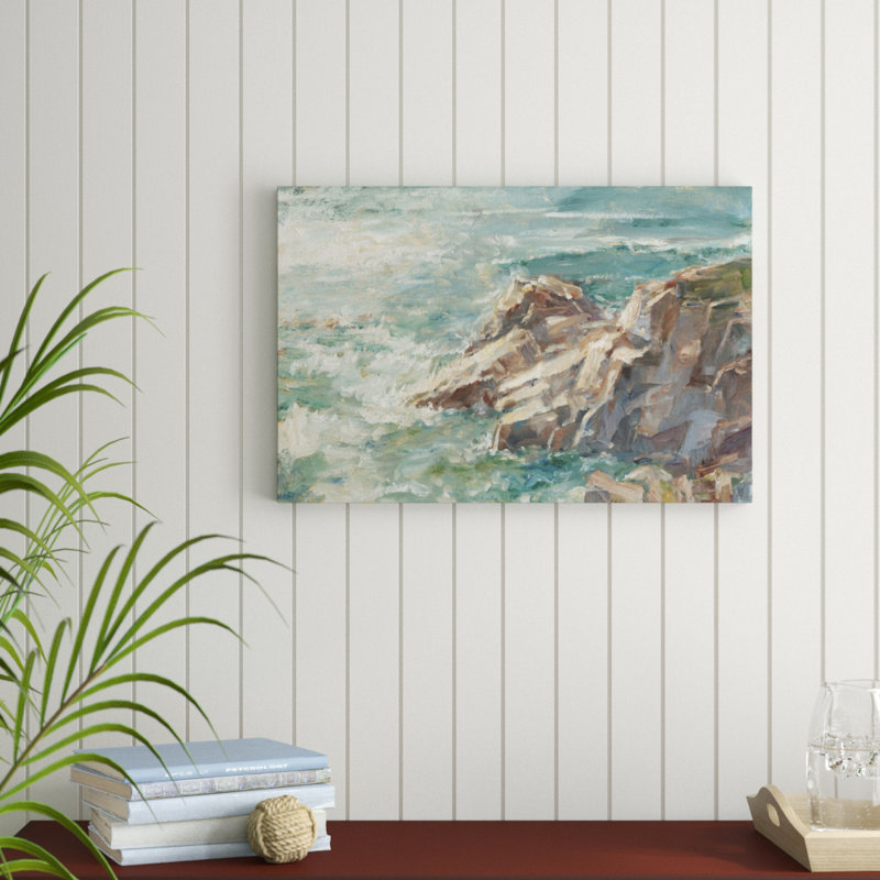 «Impasto Ocean View IV», peinture sur toile, H 20 po x l 30 po