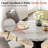 45" Round Marble Dining Table
