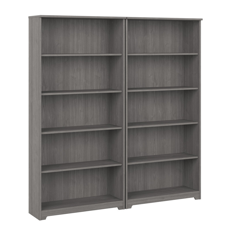 Bibliothèque 66,3 "H 5,3 pouces, Gris moderne