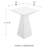 Symbol Bar Table In High Gloss White 32" W-1328192304-1266945339