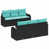 Coussin bleu / cadre noir est en rupture de stock