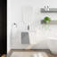 Meuble-lavabo mural 24 po avec lavabo pour les petites salles de bain (kd-emballage)