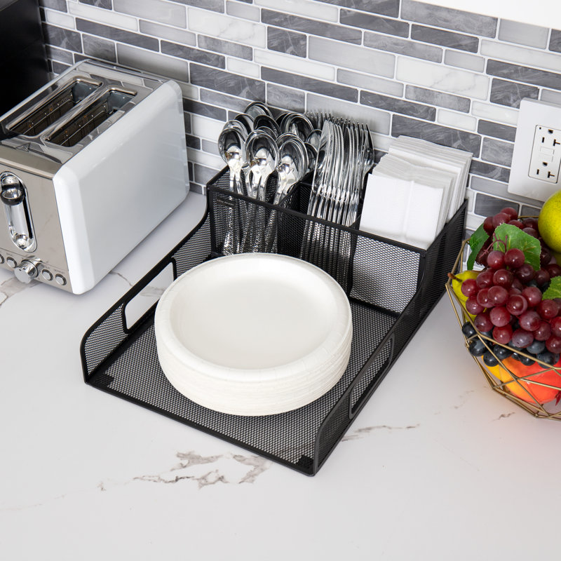 Metal Rectangle Flatware Caddy