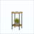 3-Piece Industrial Farmhouse Coffee Table & End Table Set, Round 2-Tier Storage Table Set for Living Room & Apartment