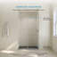 Receveur de douche rectangulaire extra-plat Lenora 122 cm x 81 cm avec bonde latérale dissimulée en calcaire cimenté-135101335