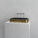 Vast Studio Aged Rectangular Countertop Bathroom Sink