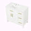Meuble-lavabo simple 36 po avec plateau en céramique Mayfair