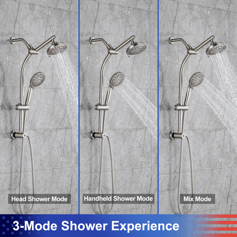 Système de douche complet, Nickel brossé