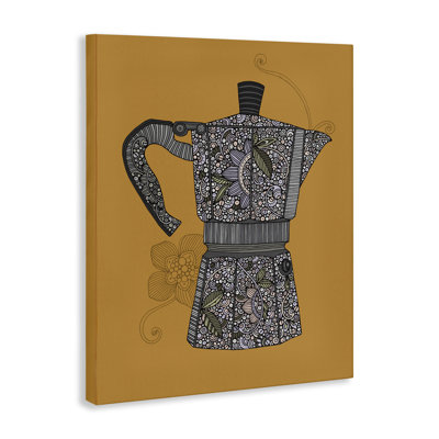 Art mural sur toile Moka Pot Coffee Machine par Valentina Harper