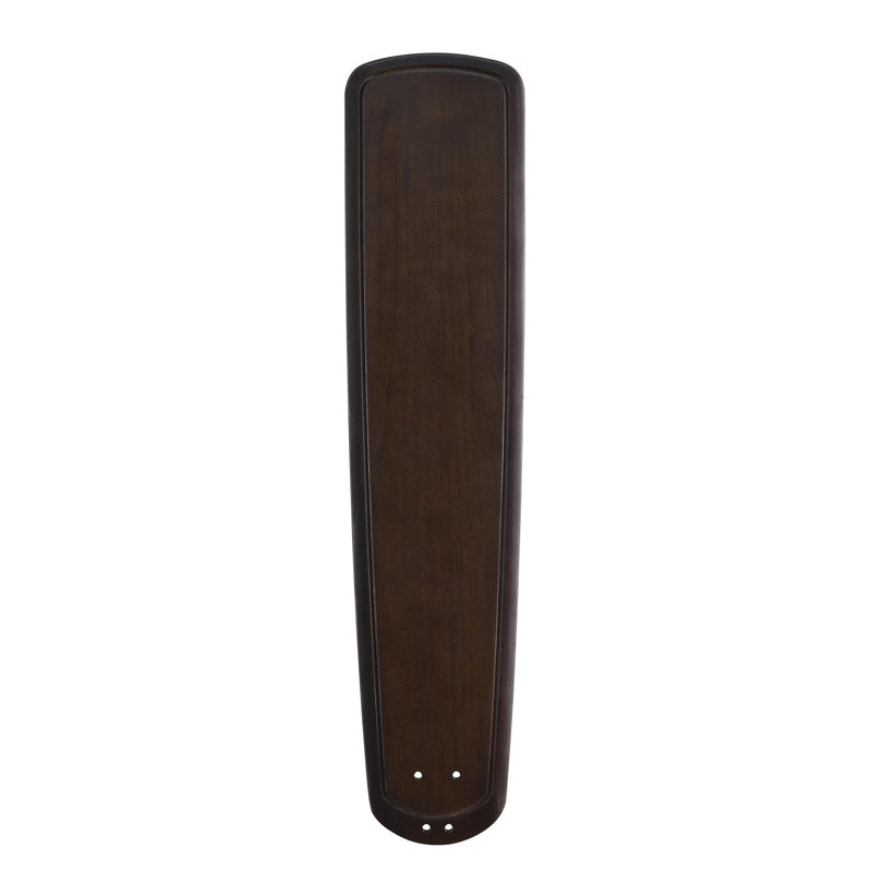 myFanimation 72 inch Indoor/Outdoor Ceiling Fan Blade Set of 5 - Walnut with Walnut Inlay, Walnut/Dark Walnut Inlay