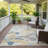 Machine Washable Indoor/Outdoor Chantille ACN2498 Floral Rug-192826444-192826453