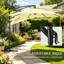 Grand parasol de patio, abat-jour moderne réglable en acier de 10 pi pour la maison