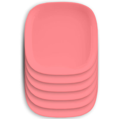 Square Kids Plates, Set of 6