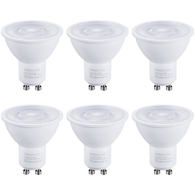 Ampoules à DEL 6,5 W (50 W Eqv.) GU10, blanc froid, ampoule à intensité variable MR16 à angle de faisceau de 40 ° pour éclairage sur rail encastré, homologué UL, base GU10