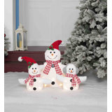 Plush Snowman Lighted Display