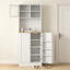 Engineered Wood 3 - Door Rectangle Accent Cabinet