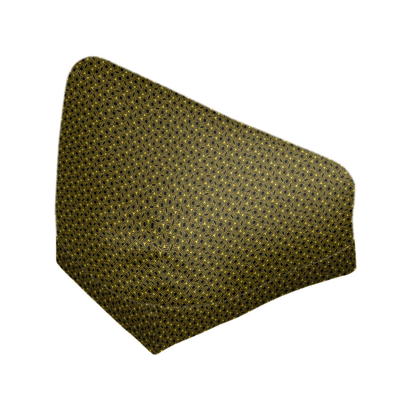 Sac de pois Leffel, H 27 po x l 30 po x P 25 po, Pouf fauteuil, Jaune / Noir