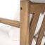 Chaise d'appoint 28 po Mid-Century moderne en bois d'acacia résistant aux intempéries