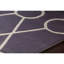 Cloral Authentic Hand-Tufted Handmade Cream Geometric Design on Purple Grey Wool Contemporary Area Rug-1928241012
