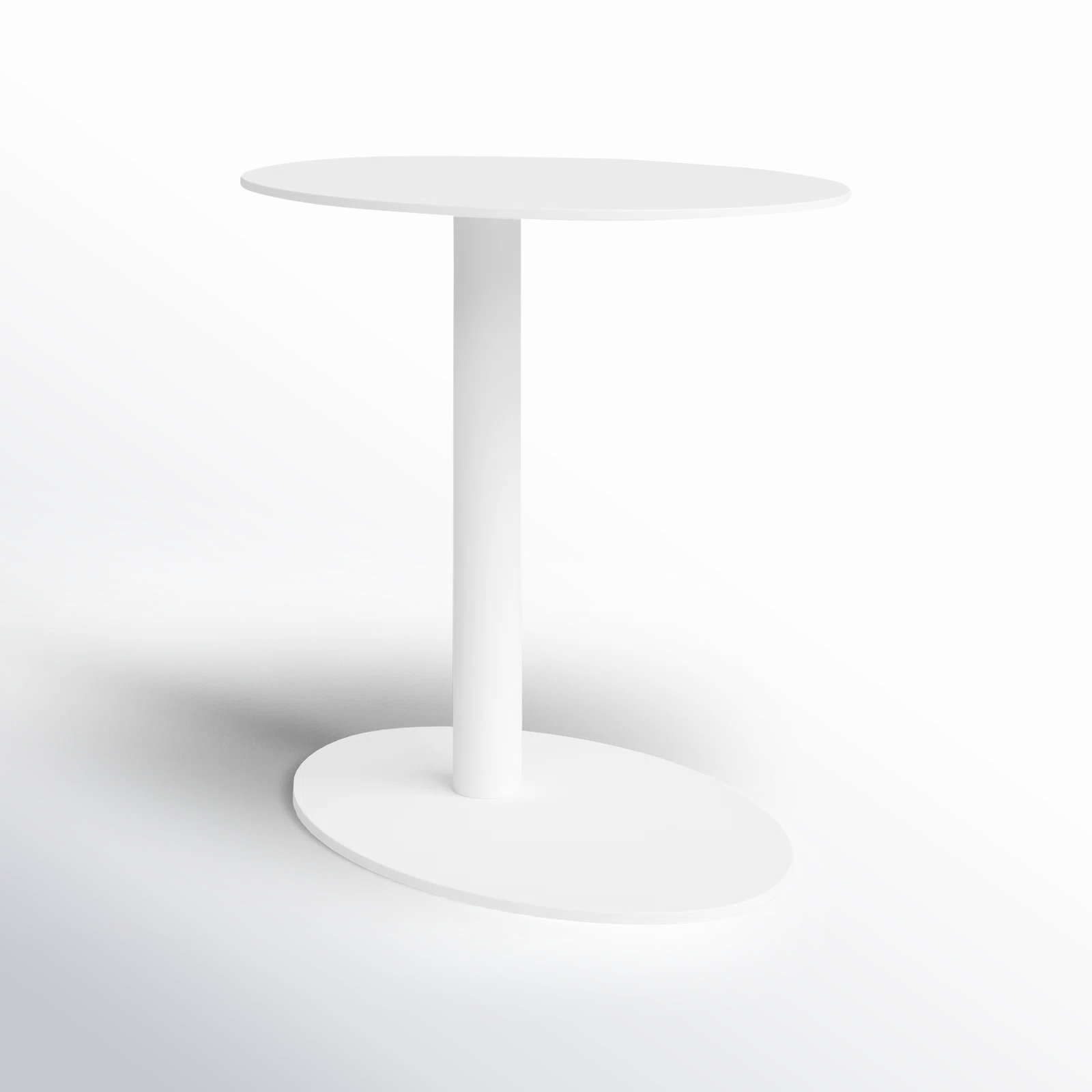 Sunset Metal Side Table, White