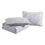 Ensemble de courtepointe réversible en coton gris standard-64765899