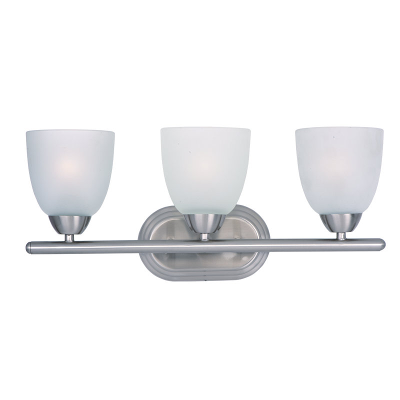 Éclairage pour meuble-lavabo Hayden, Nickel satiné