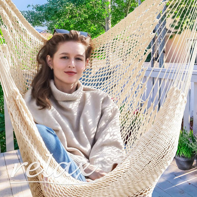 Grande chaise hamac avec quincaillerie de suspension