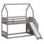 Lit superposé avec glissière convertible House, escalier de rangement pouvant être placé à gauche ou à droite-114400120