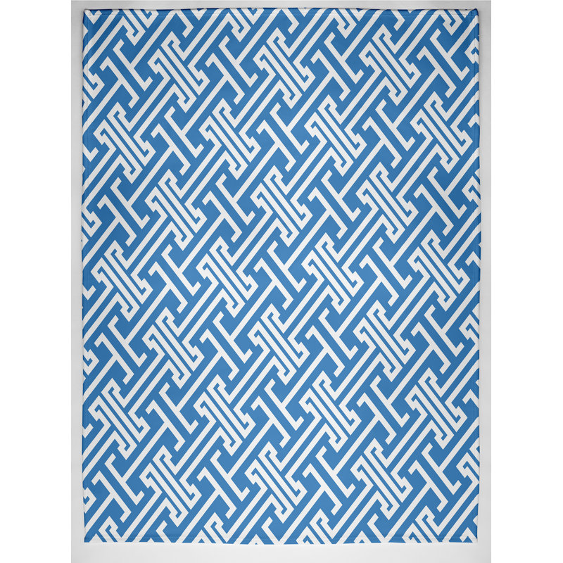 Jorgensen Geometric Blanket, Blue