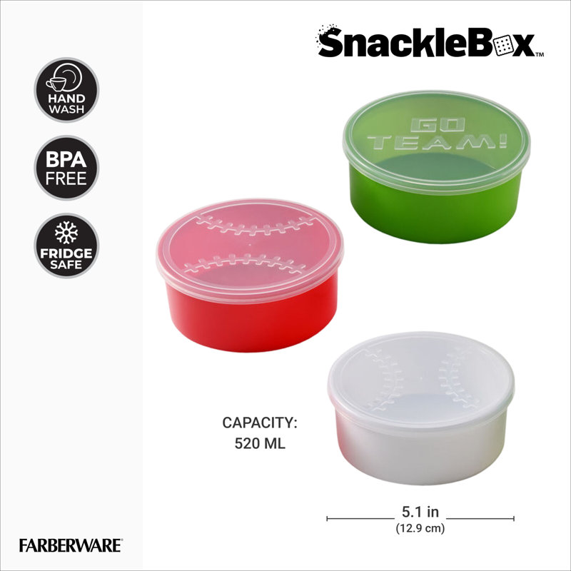 Faberware Snacklebox Baseball Minis
