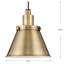 Luminaire suspendu conique à 1 lumière Landrich-780292512-780292517
