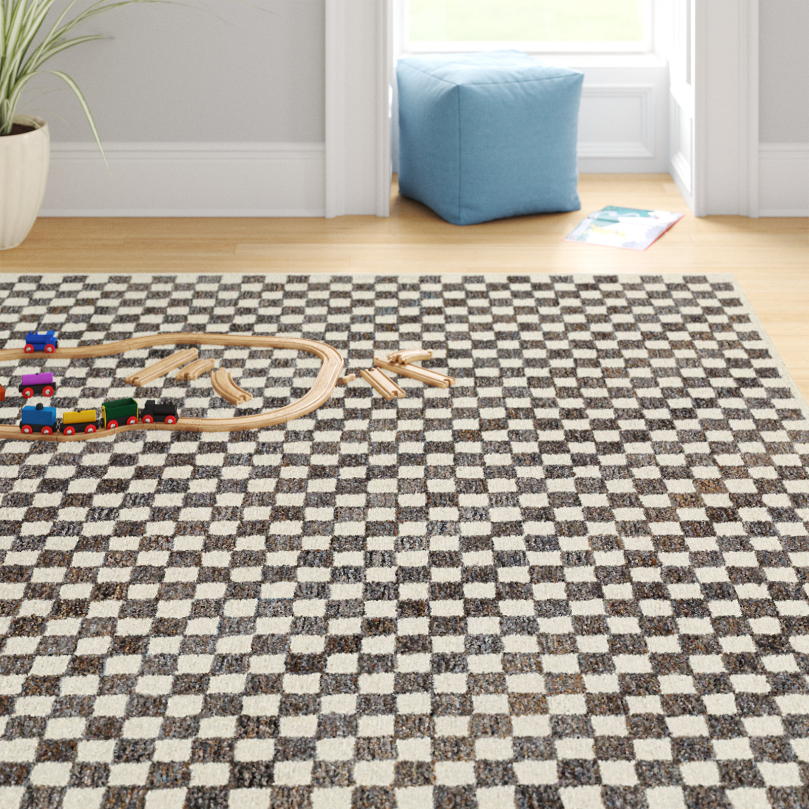 Marino Hand-Tufted Geometric Rug, Rectangle 9' x 12'