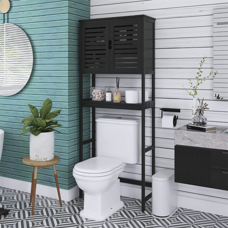 Aaradhya Over The Toilet Storage, Matt black
