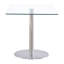 Adlingt Glass Top Metal Base Dining Table
