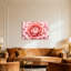 Plantes et fleurs, impression de motif floral rose-589245596