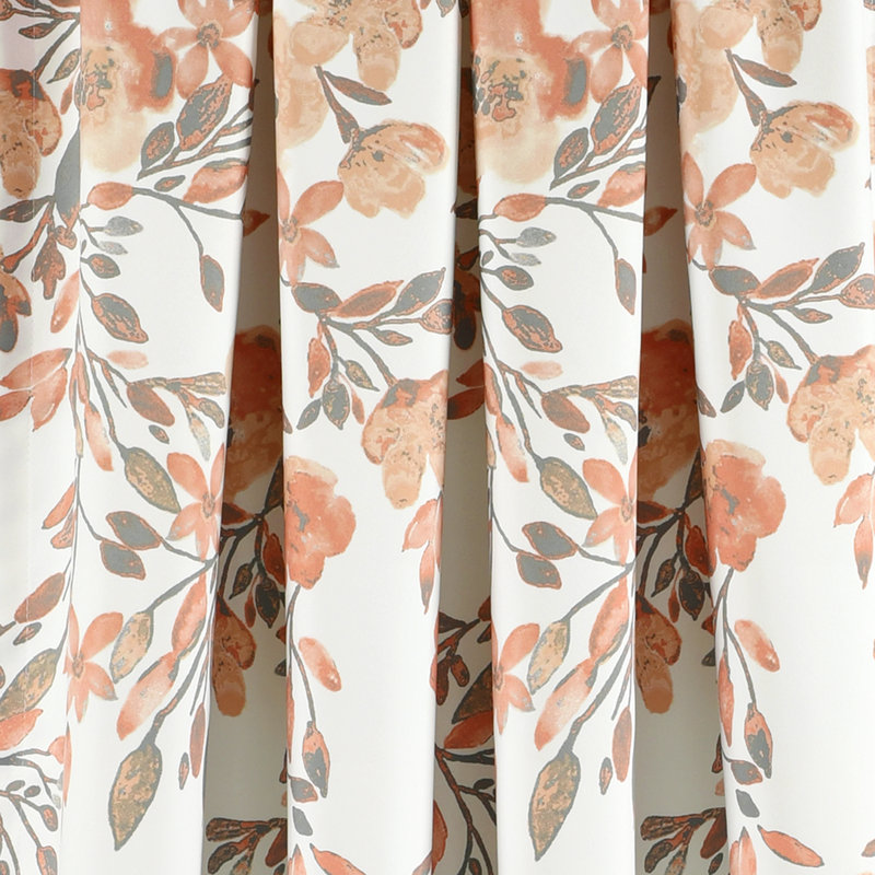 Semi Sheer Curtain Pair, 52"W x 84"L, Blush