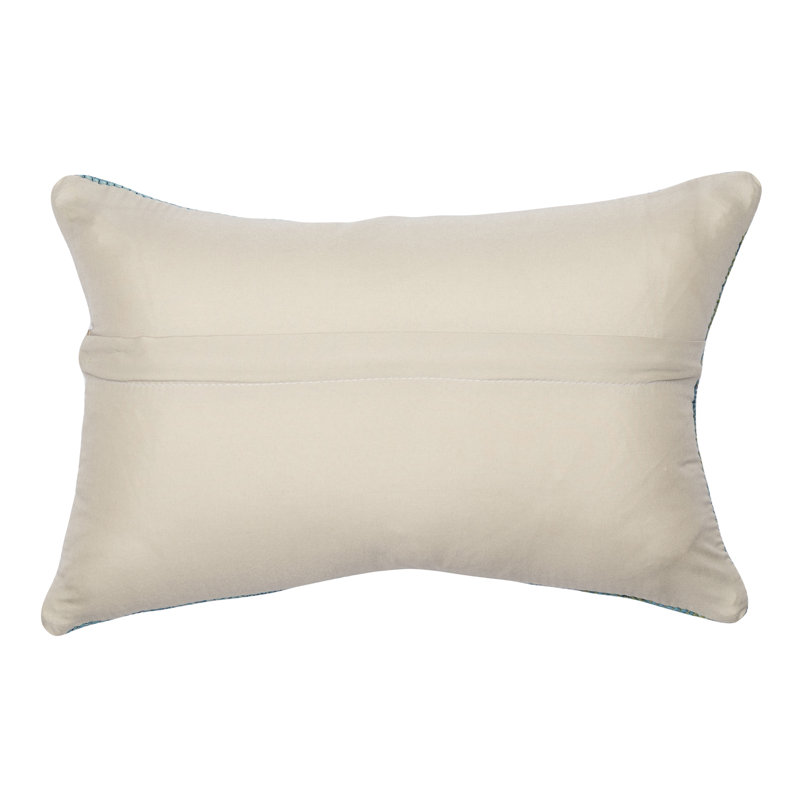 Outdoor Throw Pillow, Orange/Ivory