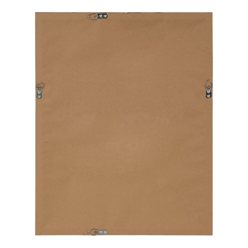 Miroir traditionnel biseauté Logsdon, Noir, 18 po x 24 po
