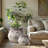 Perrinton Handmade Off White Rustic Cauldron MgO Pot Planter