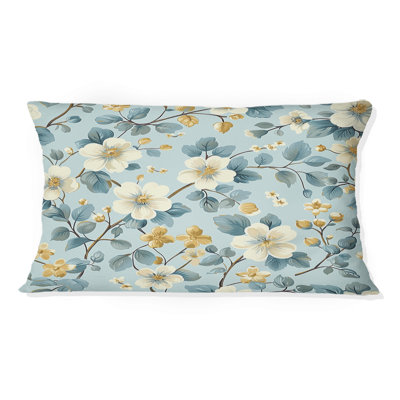 Coussin lombaire transitionnel bleu et bleu I