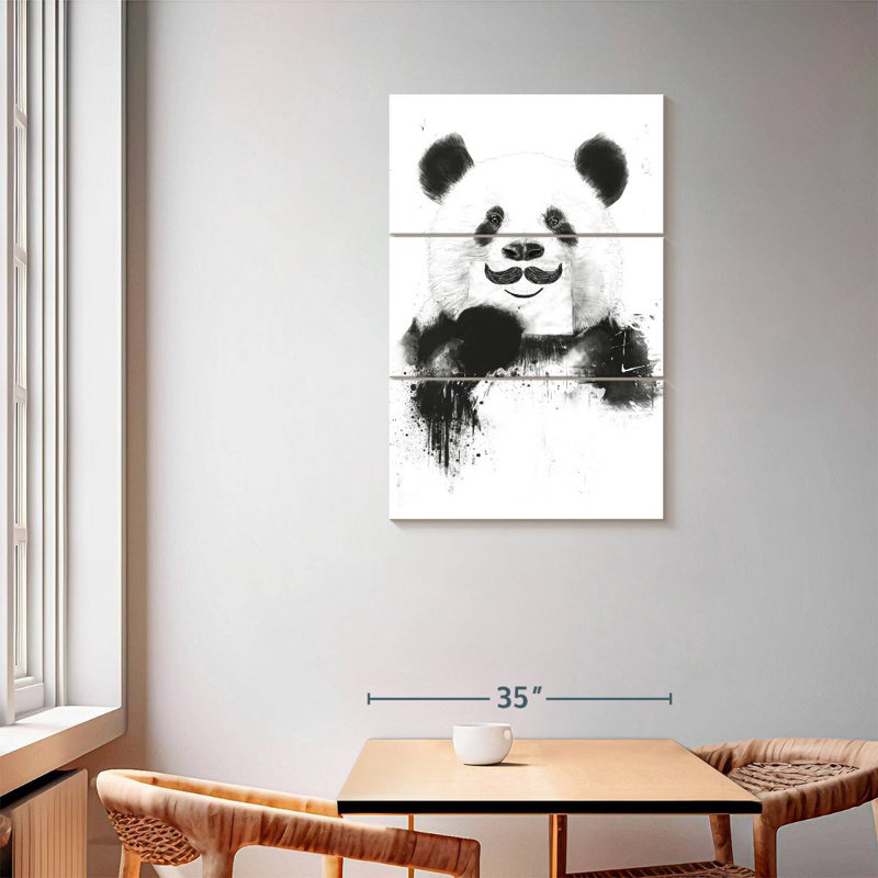 Brampt Funny Panda, 57" H x 36" W