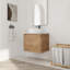 Meuble-lavabo simple 24 po avec plateau en pierre reconstituée 24 po