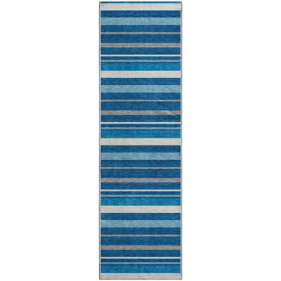 Premium Machine Washable Prisco Denim Rug