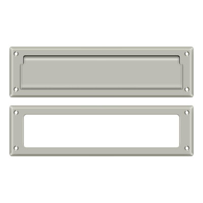 Fente pour courrier 13-1 / 8 po avec cadre intérieur en PVD laiton poli