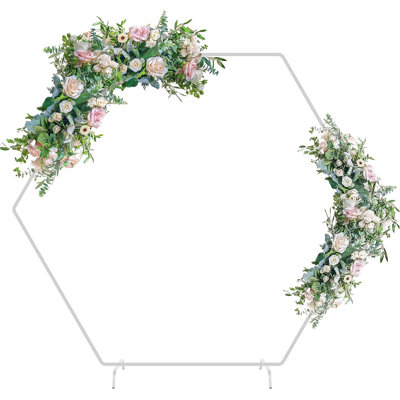 86.4'' W x 1'' D Metal Arbor