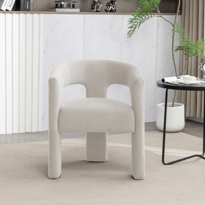 Fauteuil large en velours 24,6 po Jauier