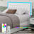 3-Piece Bedroom Sets, 4-Drawer PU Storage Bed+ 2 Nightstands,Nightstands Double as Side Tables-1880304824-1912064863
